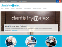 Tablet Screenshot of dentistryinajax.com